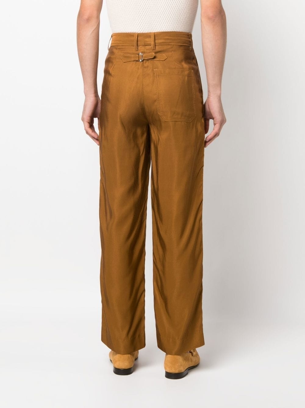 corduroy straight-leg trousers - 4