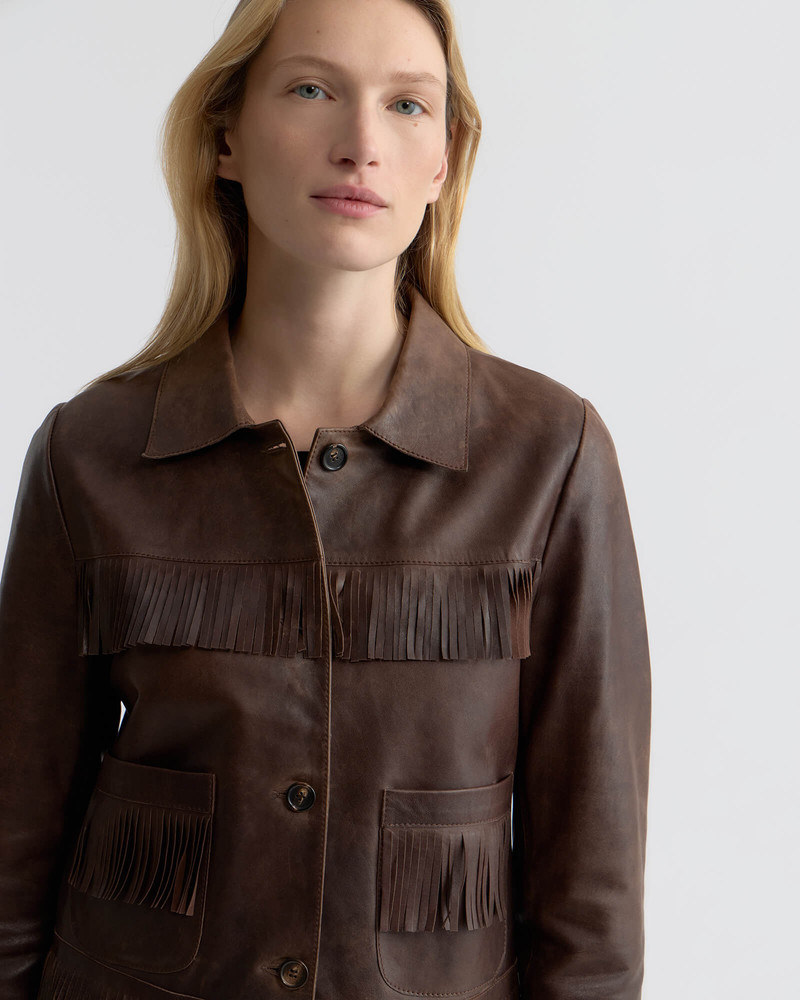 LAZARE FRINGE LEATHER JACKET 5