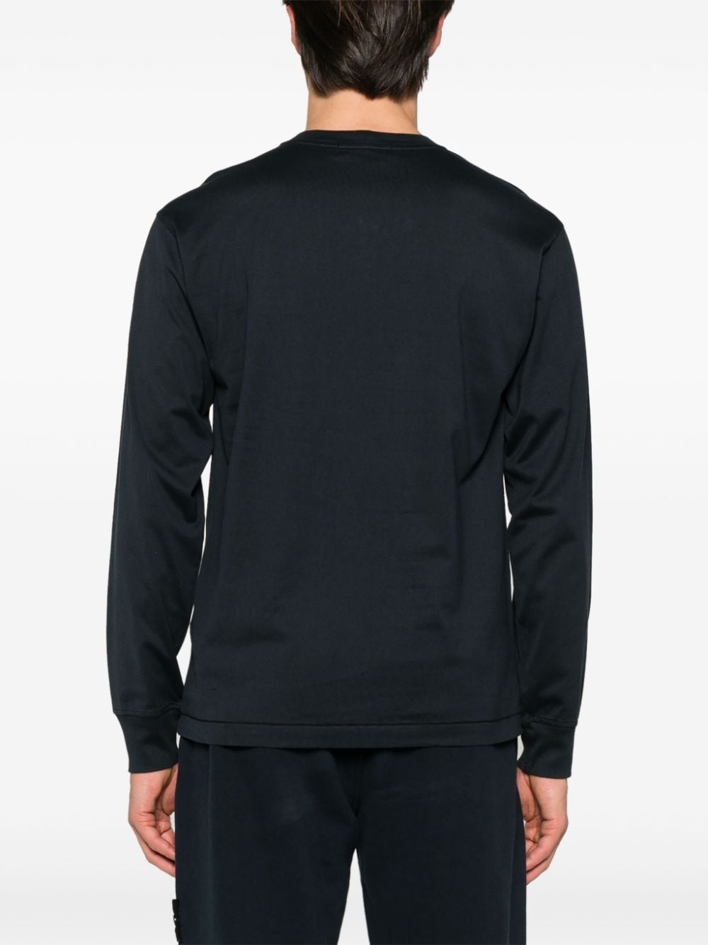 Compass-patch cotton T-shirt - 4