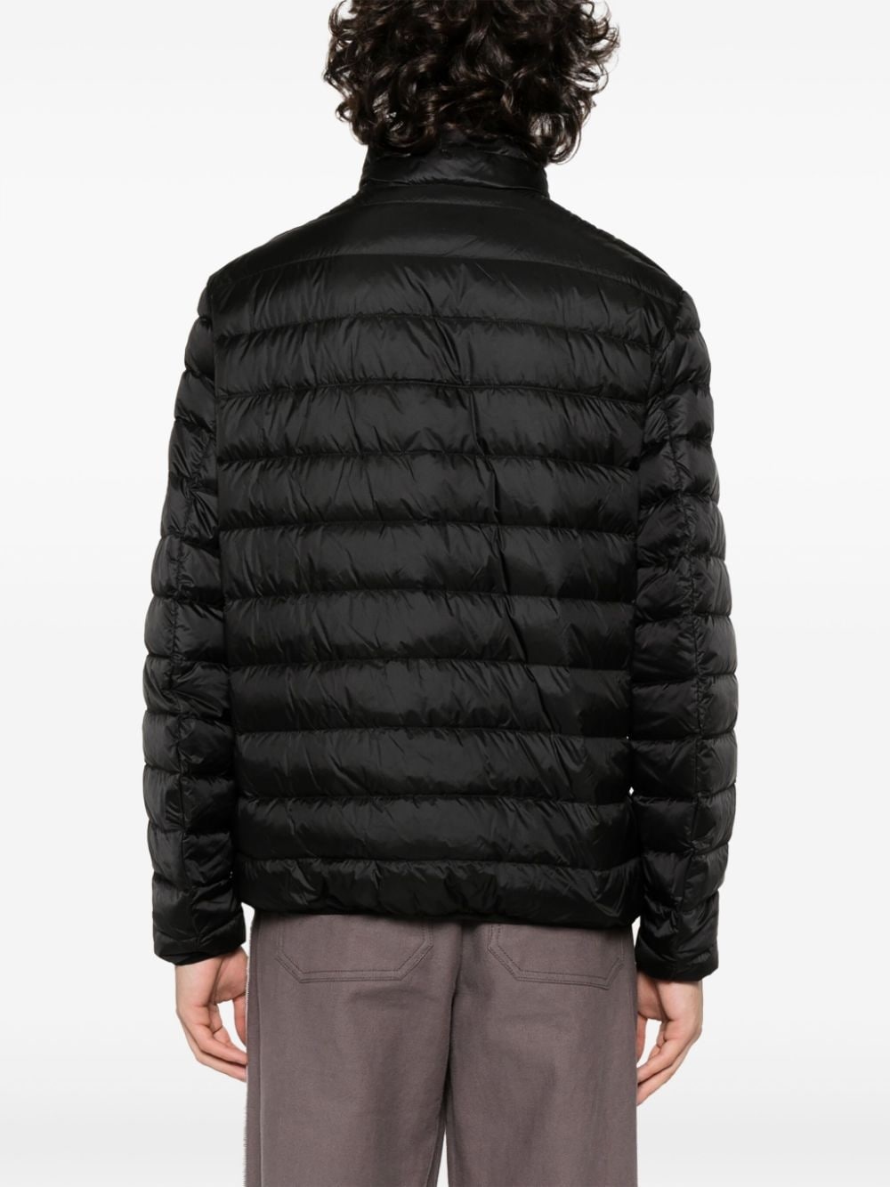 logo-print padded jacket - 4