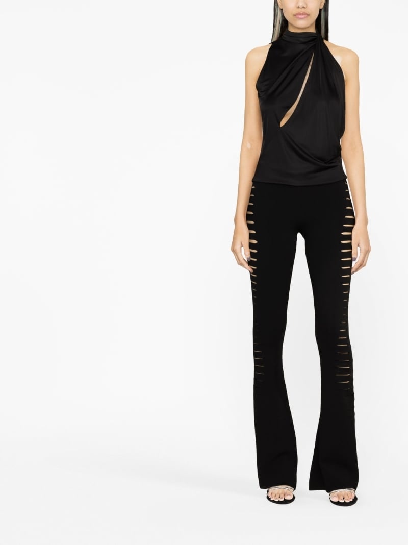 cut-out halterneck top - 2