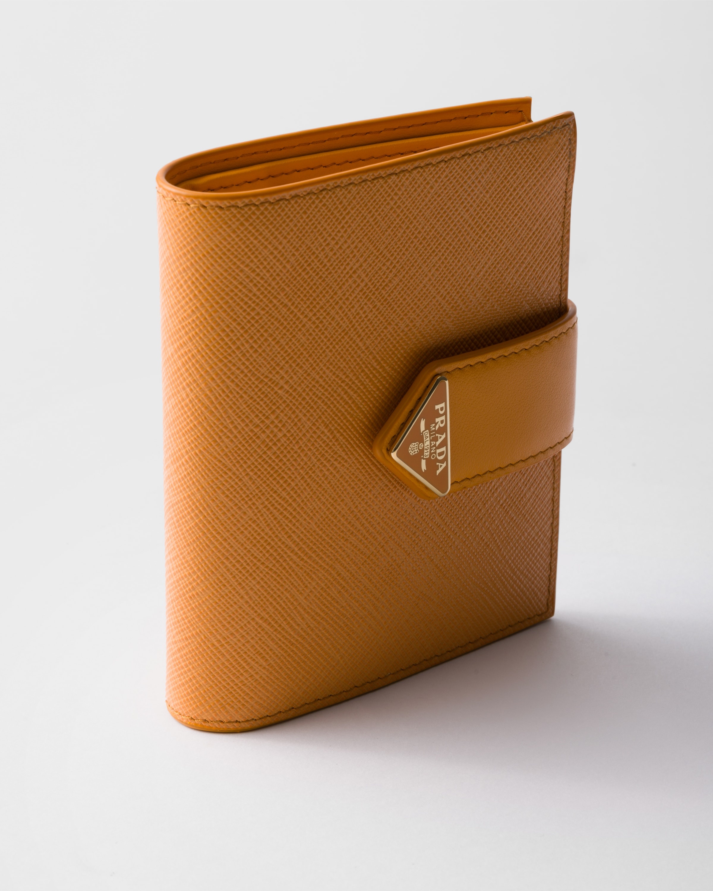 Small Saffiano and smooth leather wallet - 4
