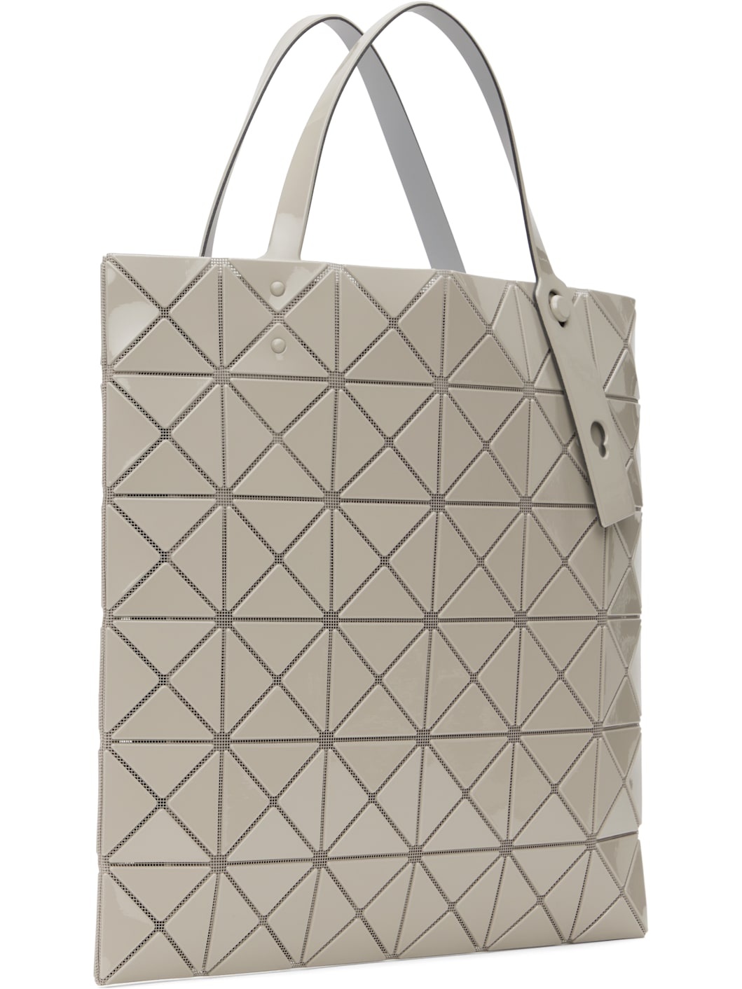 Beige Lucent One-Tone Tote - 3