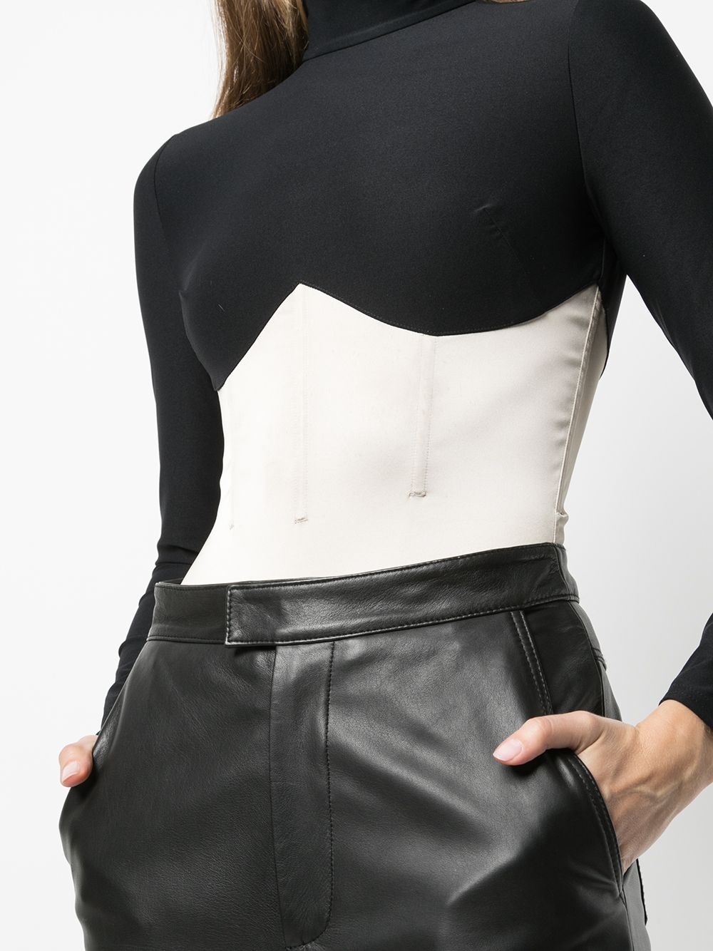 mock neck long-sleeve bodysuit - 5