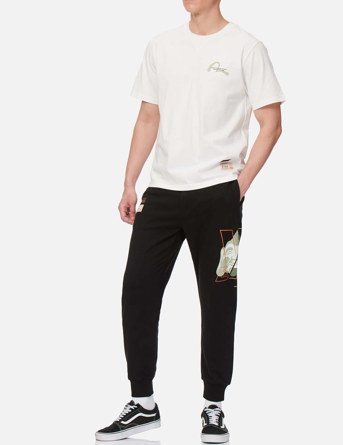 GODHEAD DARUMA PRINT SWEATPANTS - 7