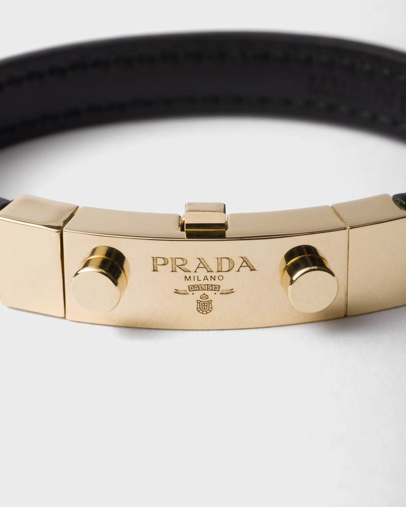 Prada Saffiano leather bracelet outlook