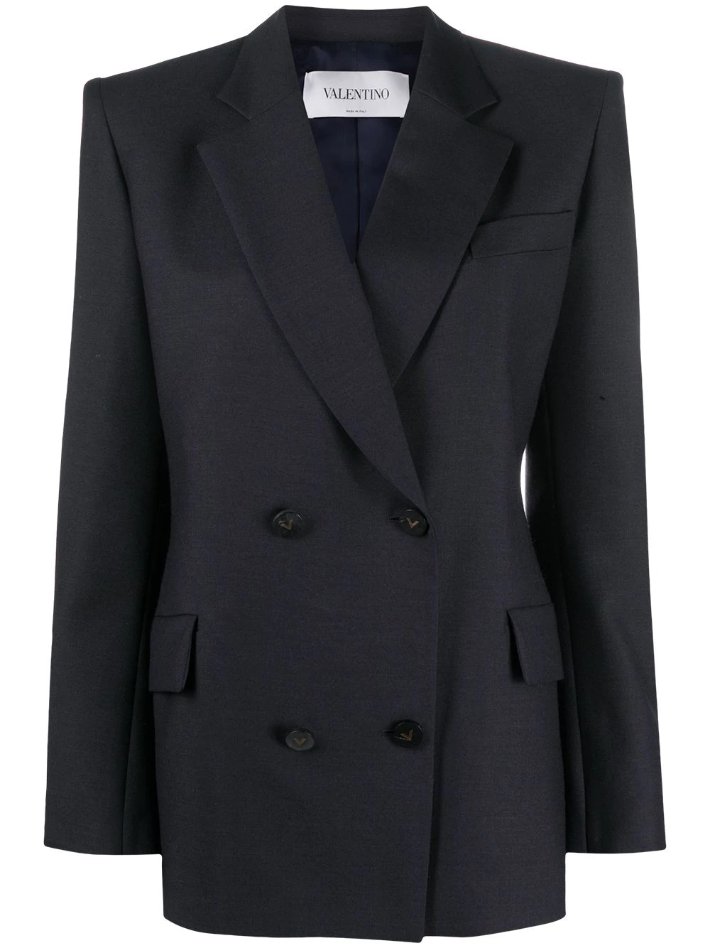 double-breasted tailored blazer - 1