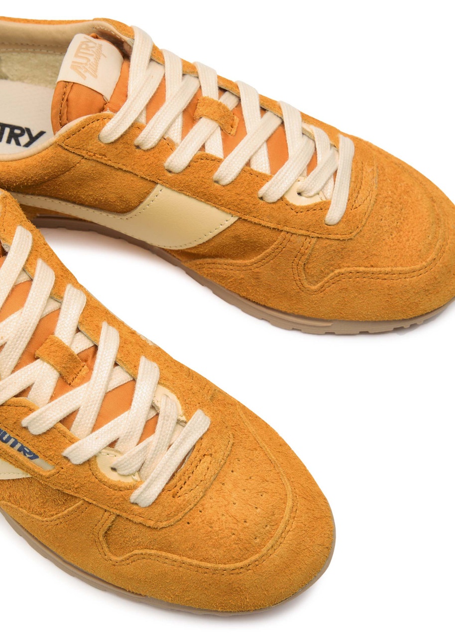 Autry Windspin Panelled Brushed Suede Sneakers - 3