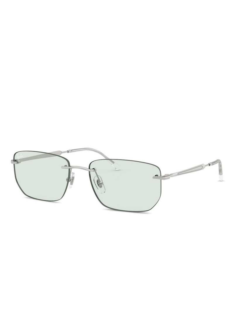 Ray-Ban rimless rectangle-frame sunglasses outlook