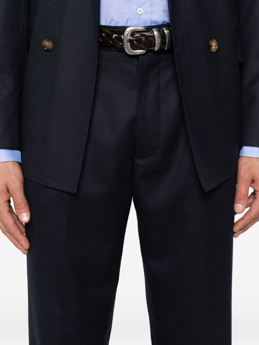 pleated wool trousers - 5