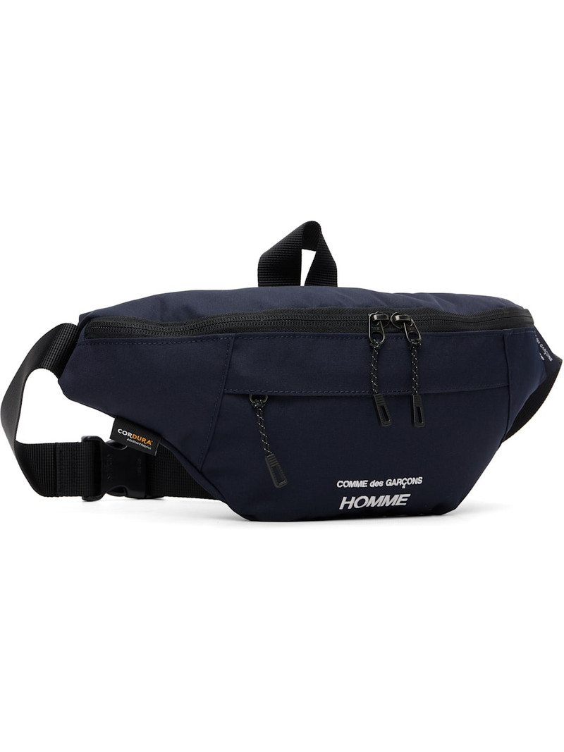 Comme des Garçons Homme Navy CORDURA Messenger Bag outlook