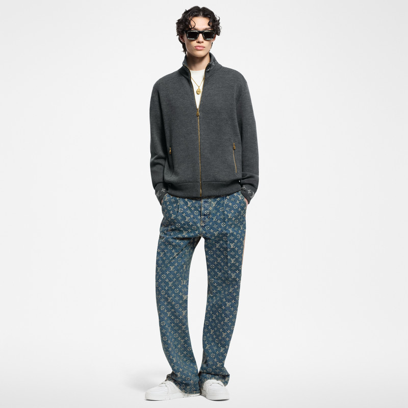 Louis Vuitton Monogram Denim Tailored Pants outlook