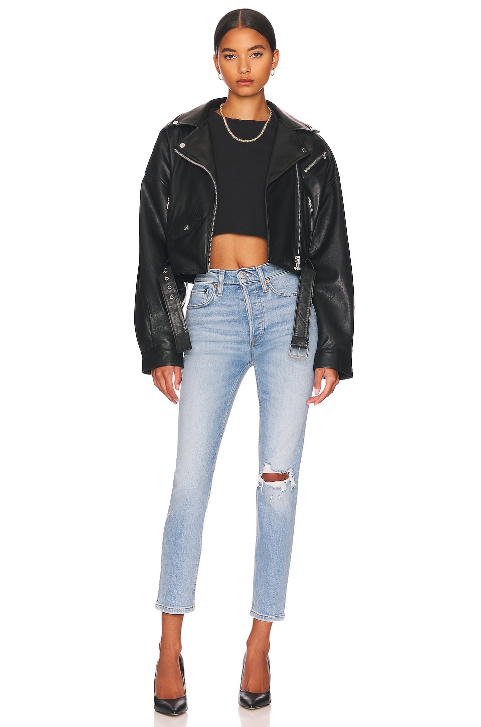 x Hanes Cropped 60's Slim Tee - 4