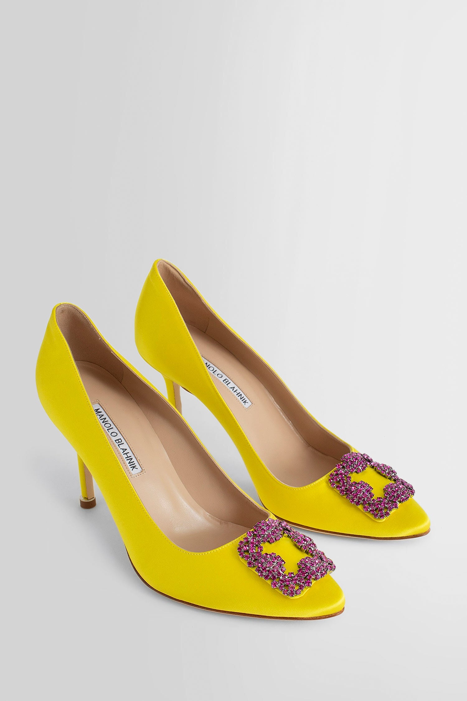 MANOLO BLAHNIK WOMAN YELLOW PUMPS - 7