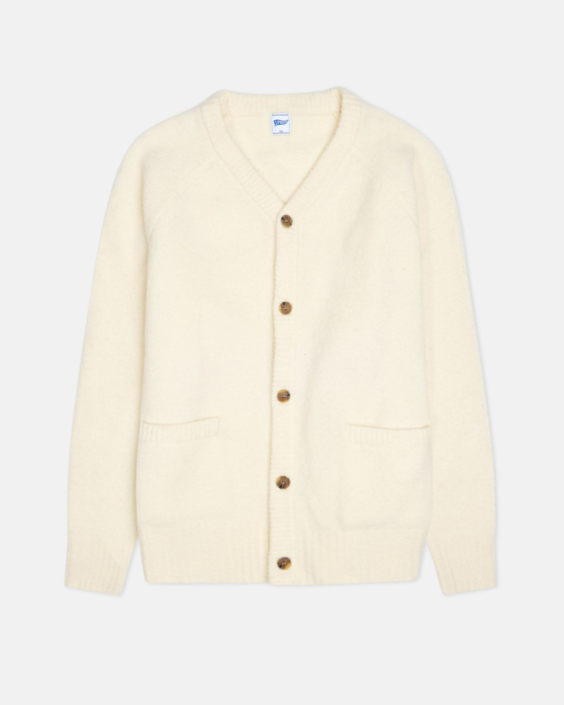 J. PRESS SOLID CREAM CARDIGAN SWEATER - TRIM FIT outlook