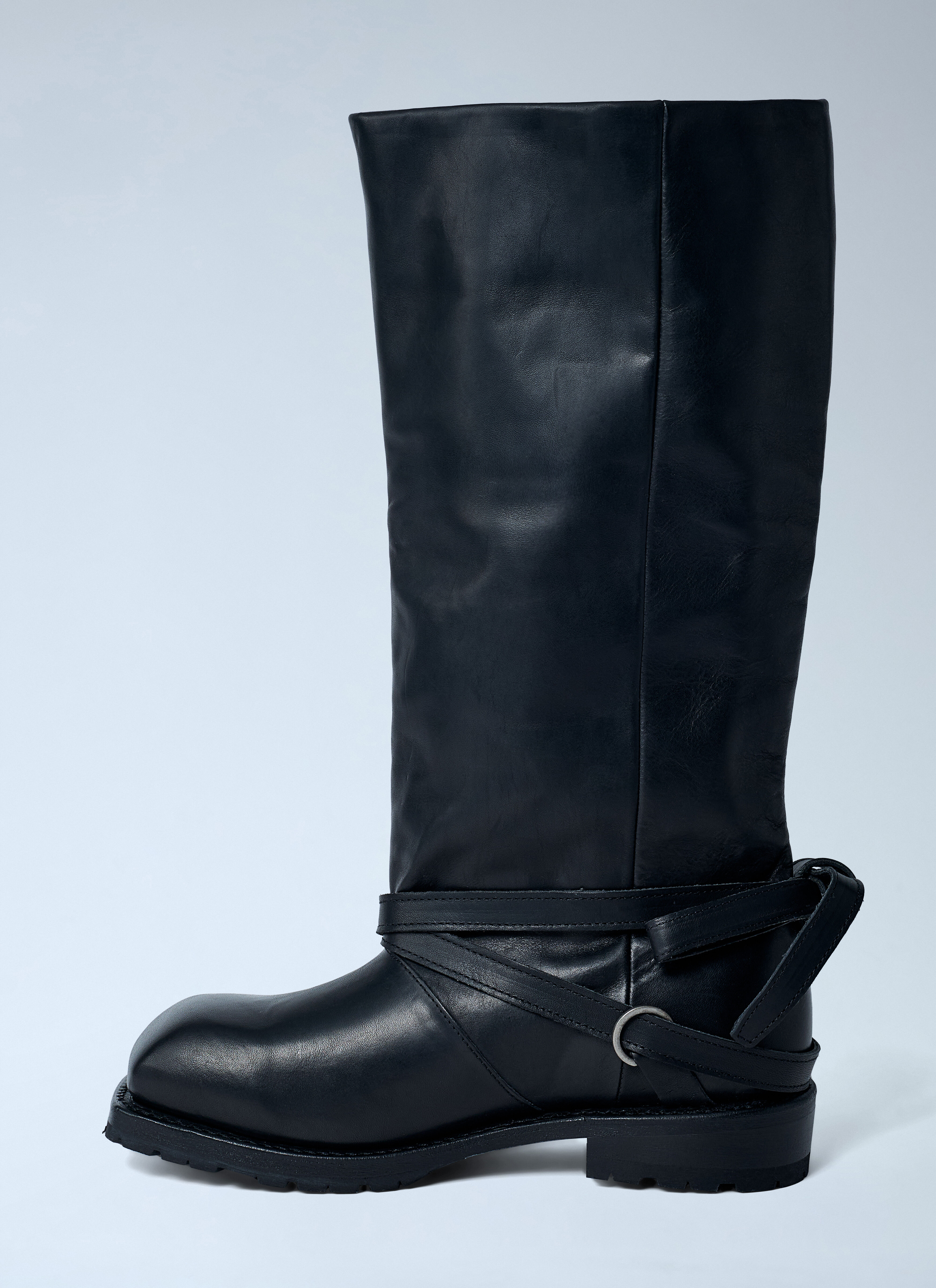 High Engine Leather Boots - 4