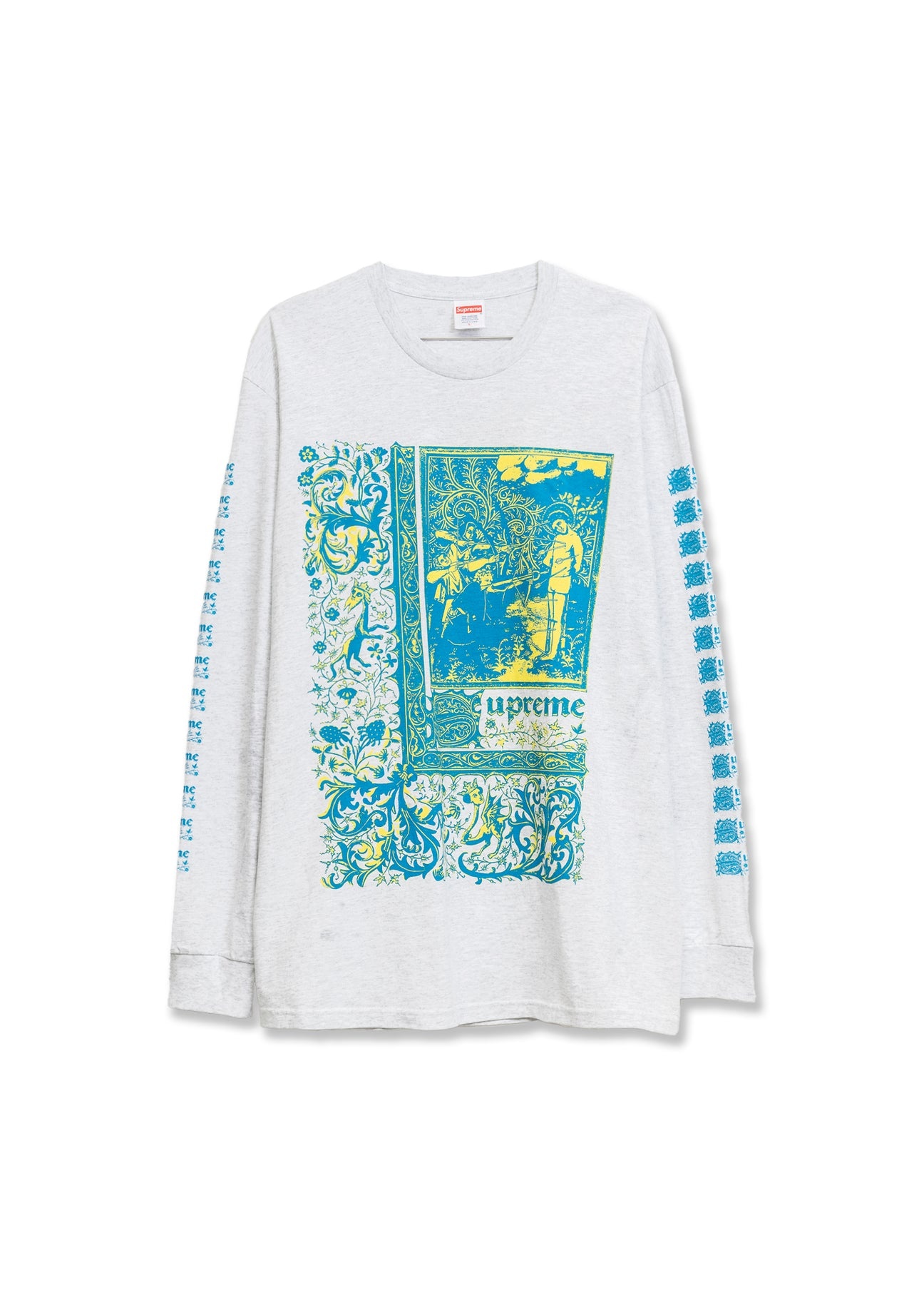 Supreme Grey Long Sleeves T-Shirt - 1