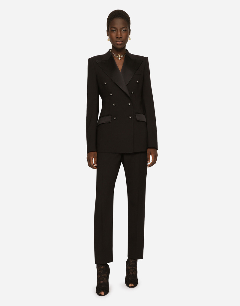 Satin and duchesse tuxedo jacket 3