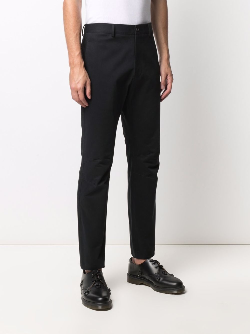 slim-cut tailored trousers - 3