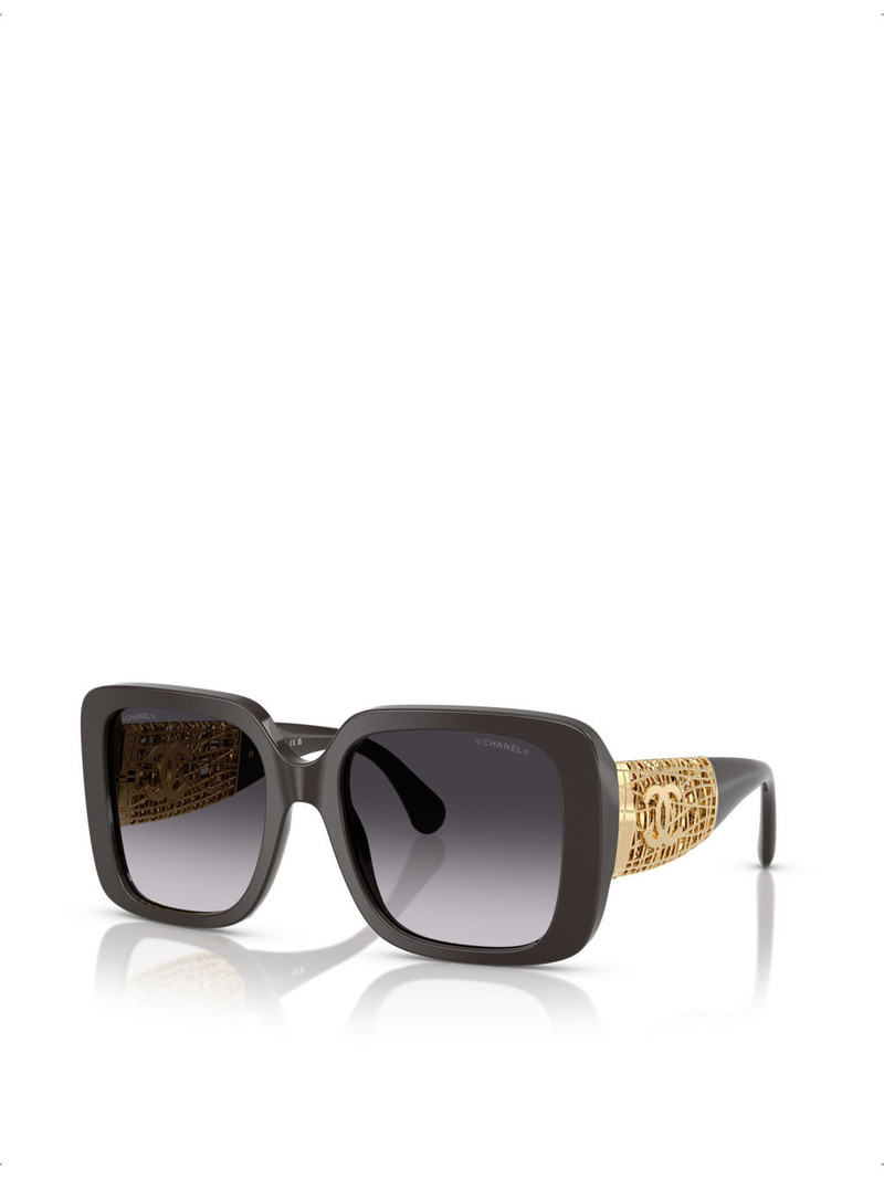 CHANEL Square-frame acetate sunglasses outlook