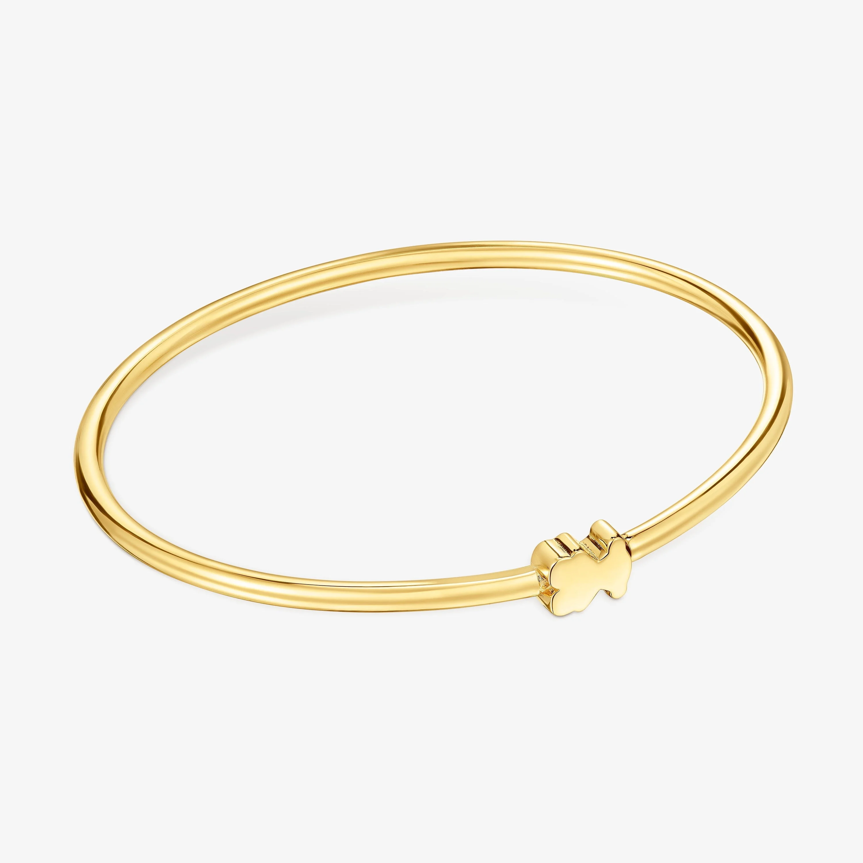 Bangle with 18K gold vermeil bear charm Sweet Dolls - 1