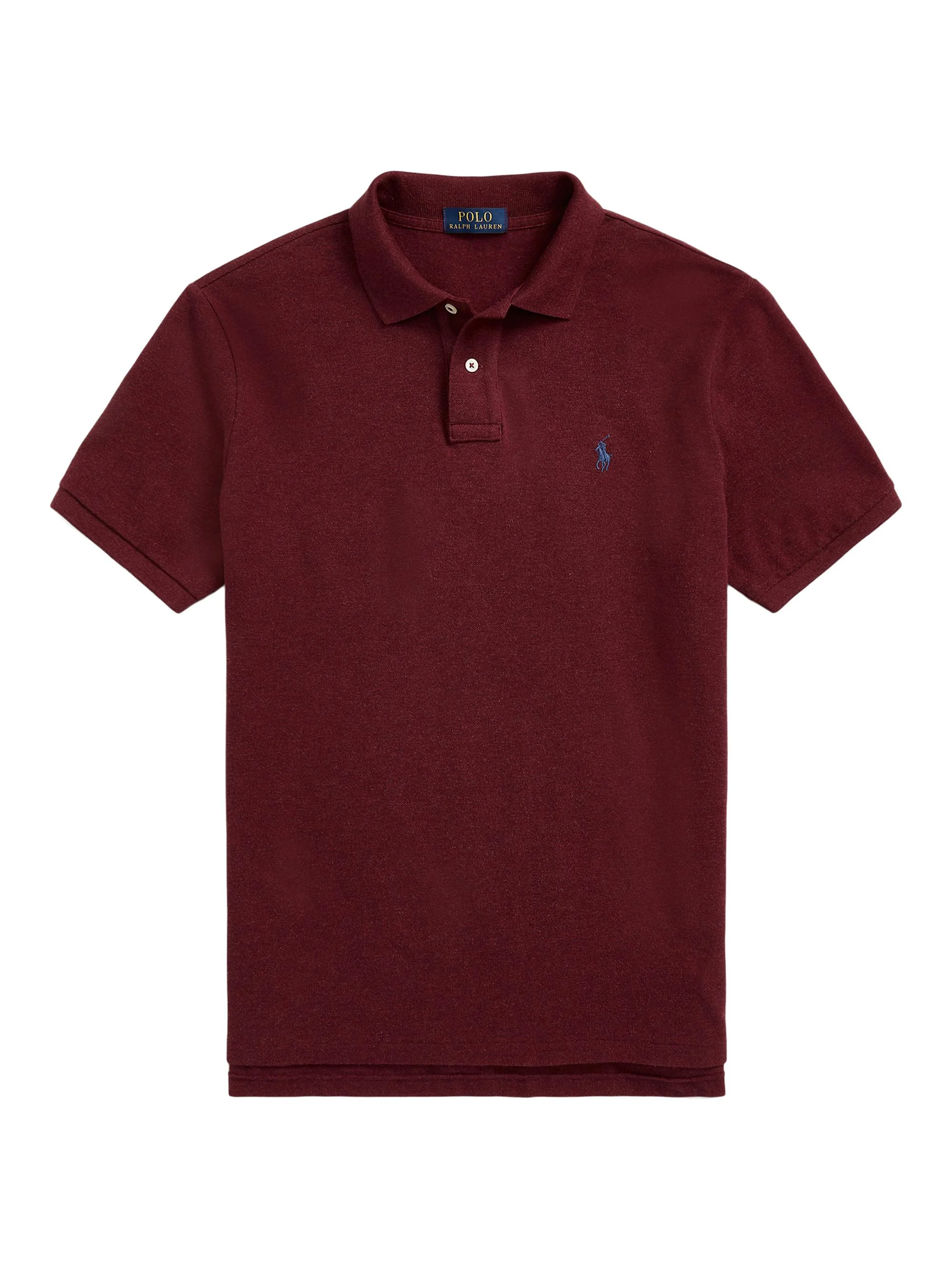 Men's Basic Mesh Polo Shirt - Spring Wine - 1