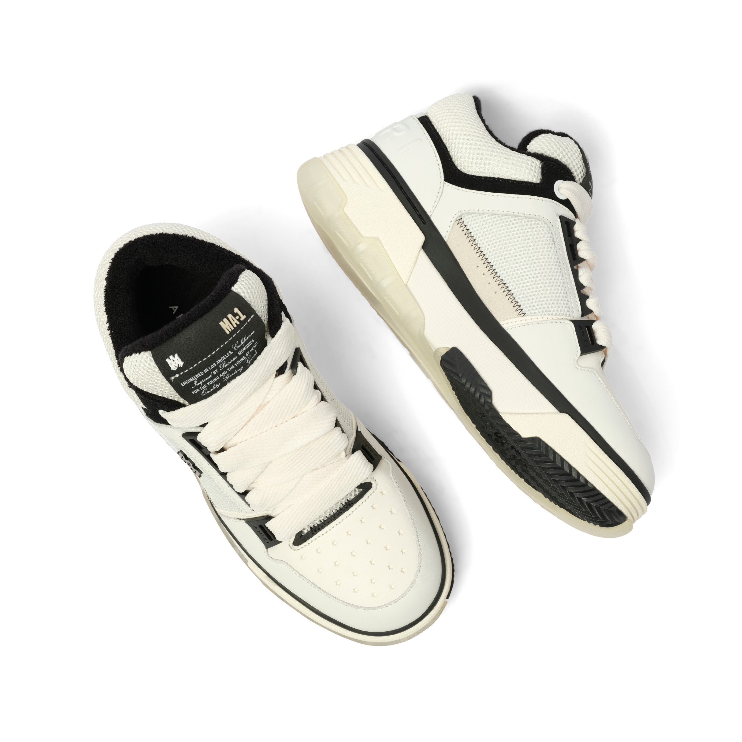 MA-1 Sneaker in White/Black/White - 4