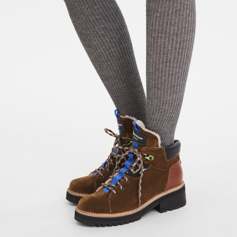 Longchamp Le Pliage baroudeuse Boots Tobacco - Leather outlook