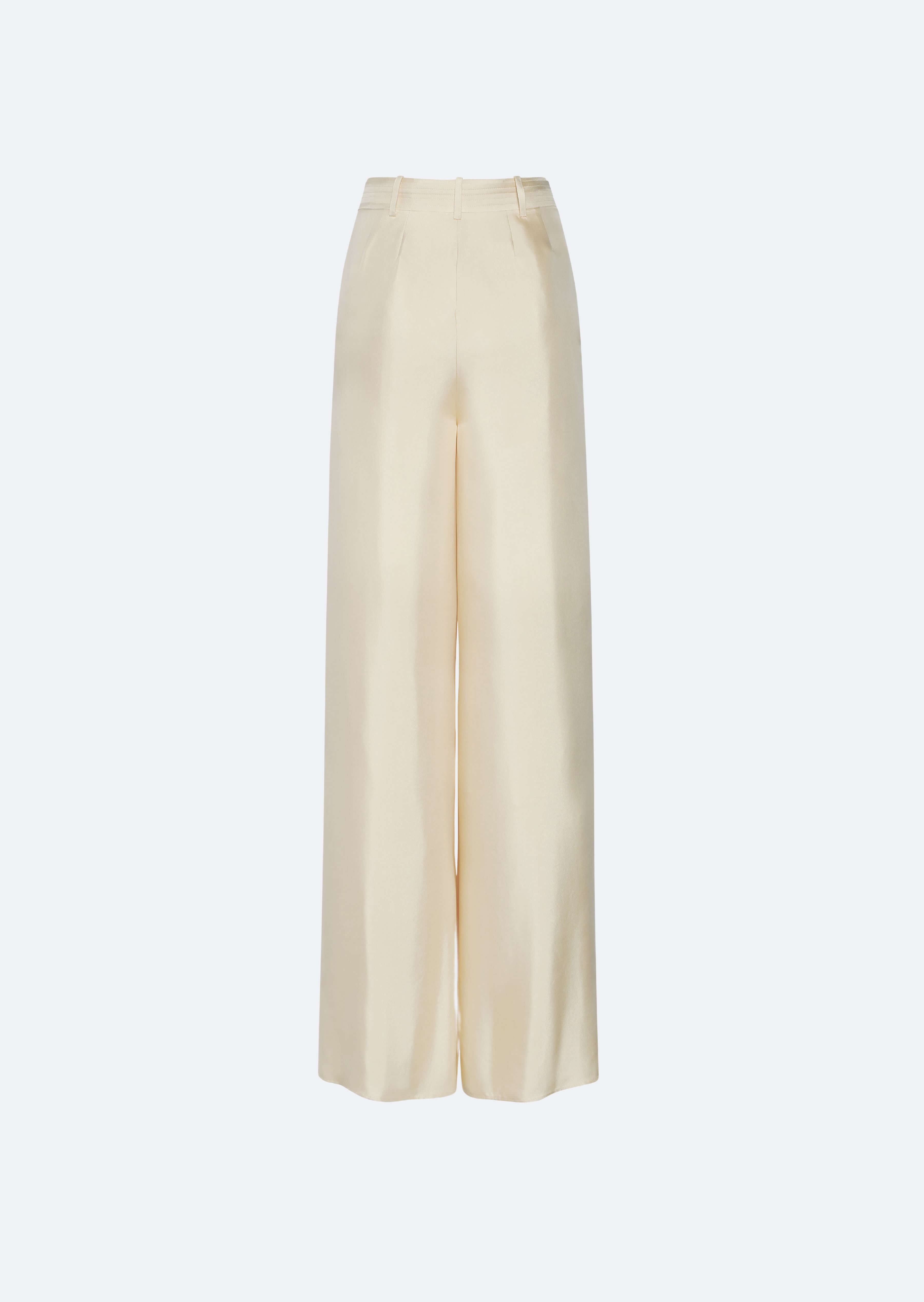 Silky Twill Wide Leg Pant - 2