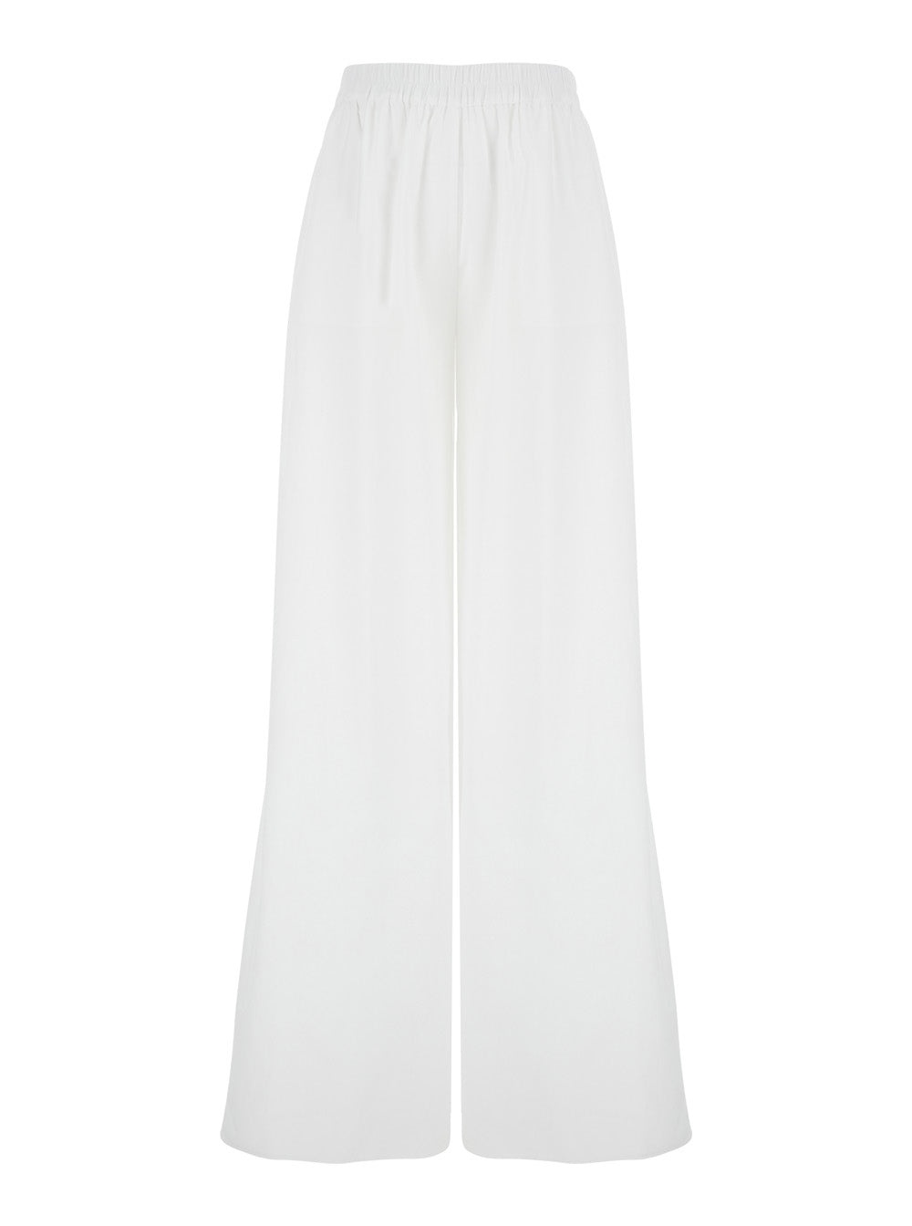 THE ANDAMANE - The Andamane Women 'Wiley' White Pants With Elastic Waist And Wide Leg Design In Cotton Woman - 1