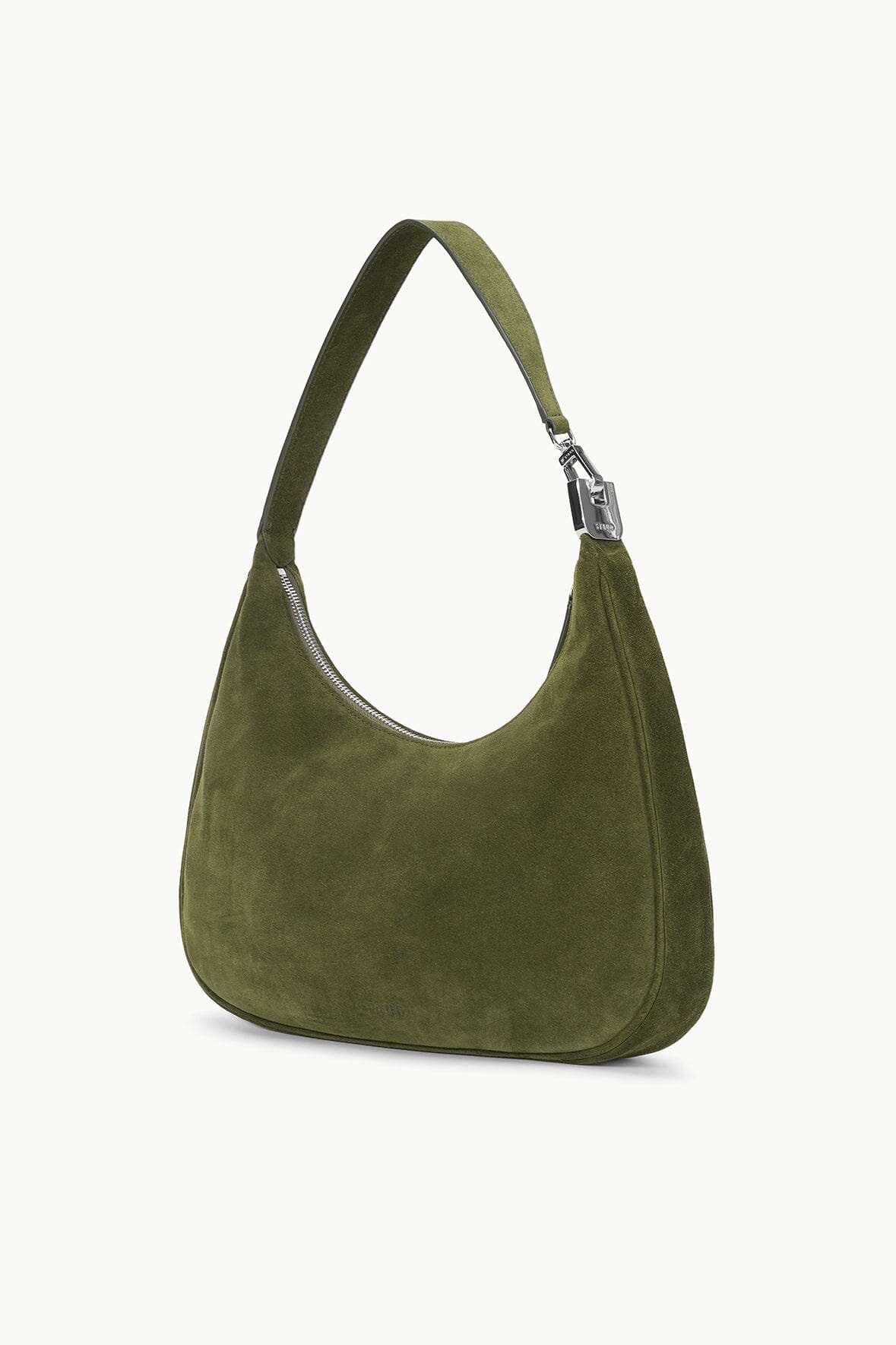 STAUD SYLVIE SHOULDER BAG AVOCADO SUEDE - 3