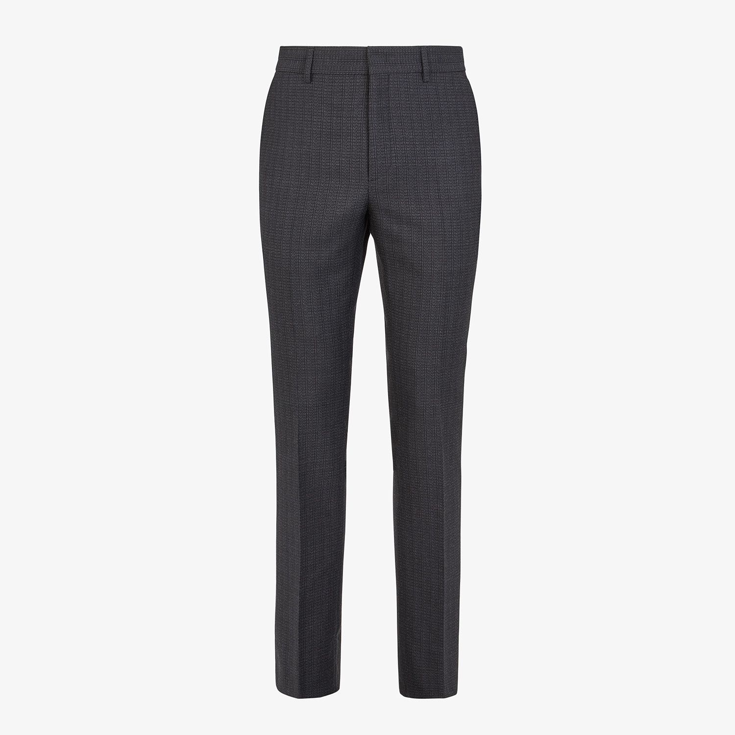 Pants in black cotton, silk and wool - 1