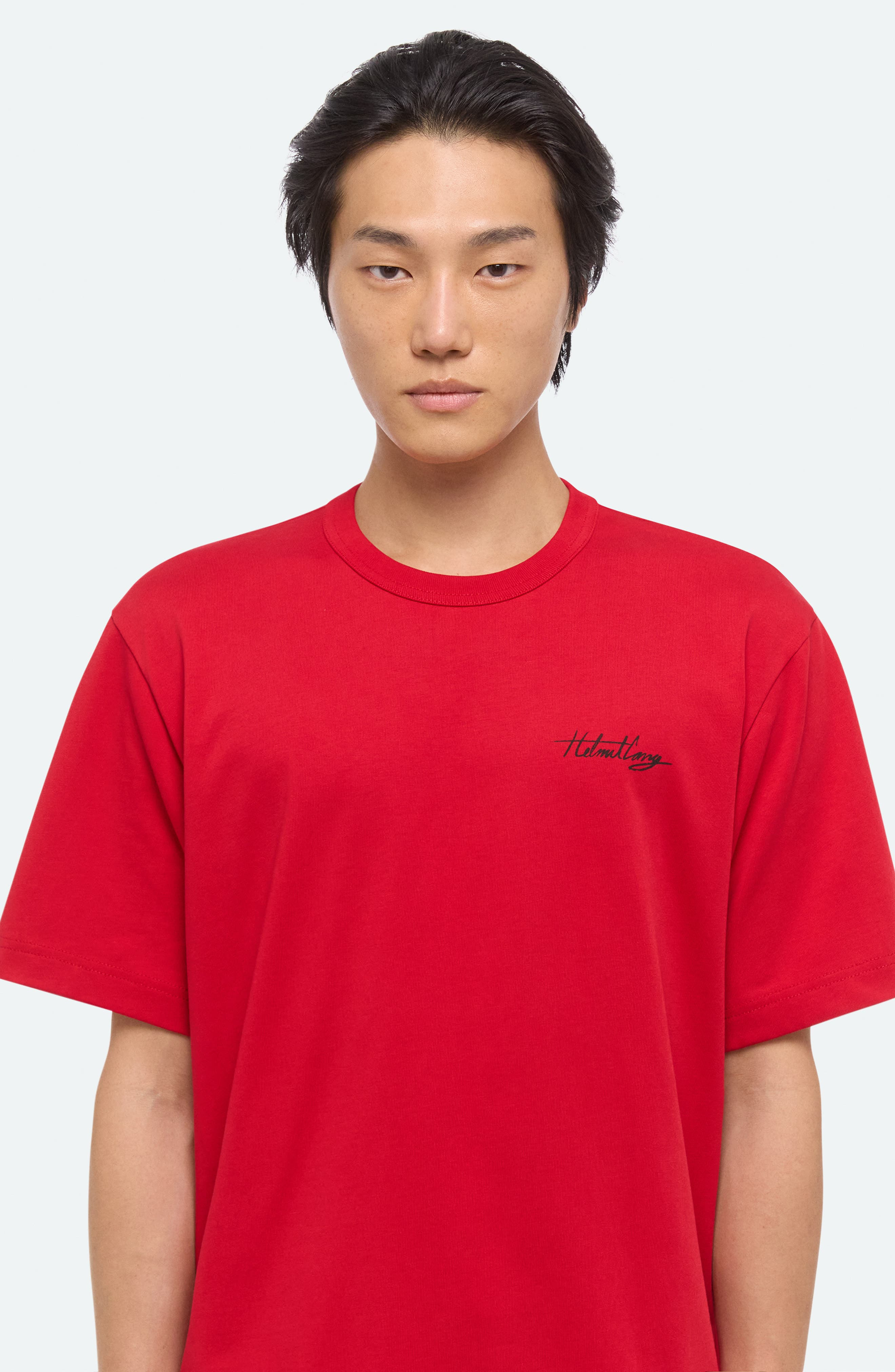 Helmut Lang Sketch Cotton T-Shirt in Deep Red at Nordstrom - 4