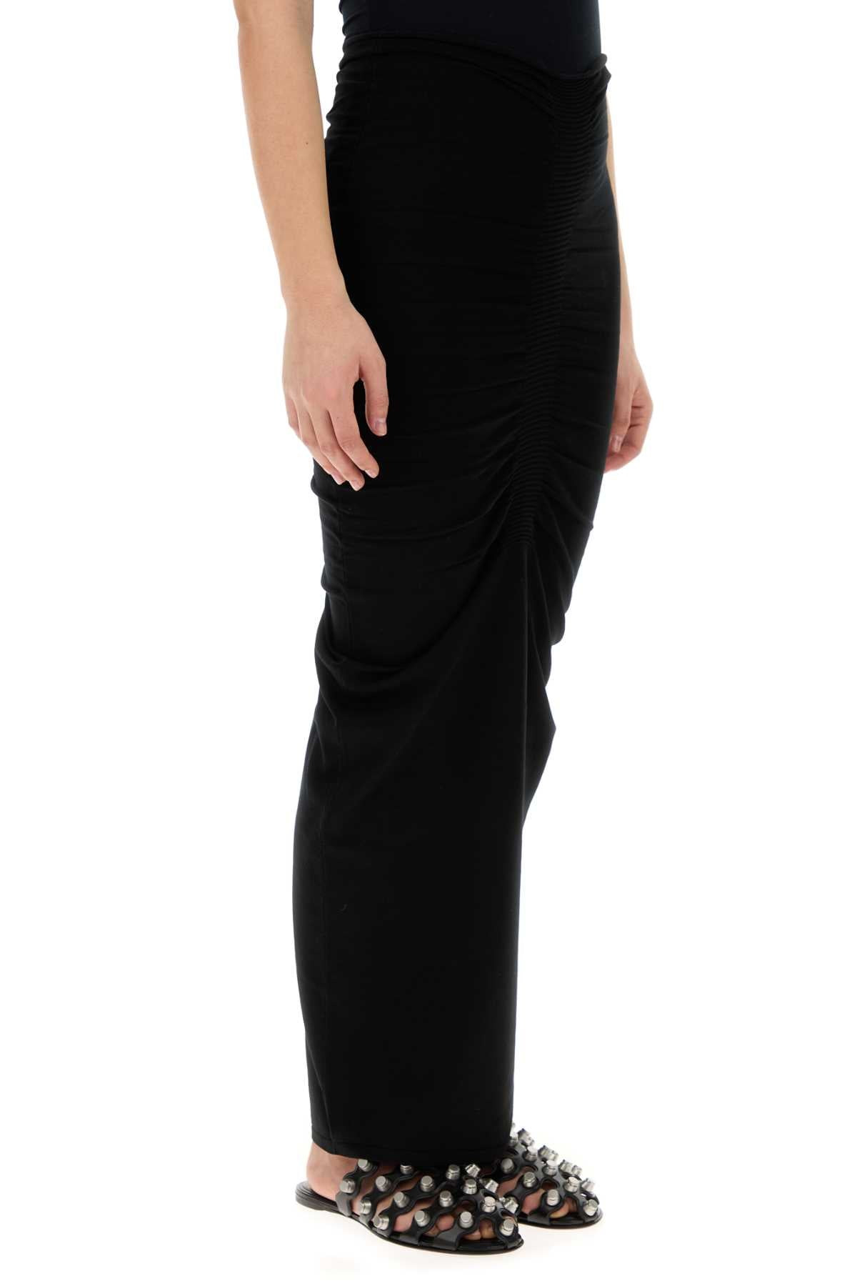 Alexander Wang Women Black Stretch Cupro Blend Skirt - 3