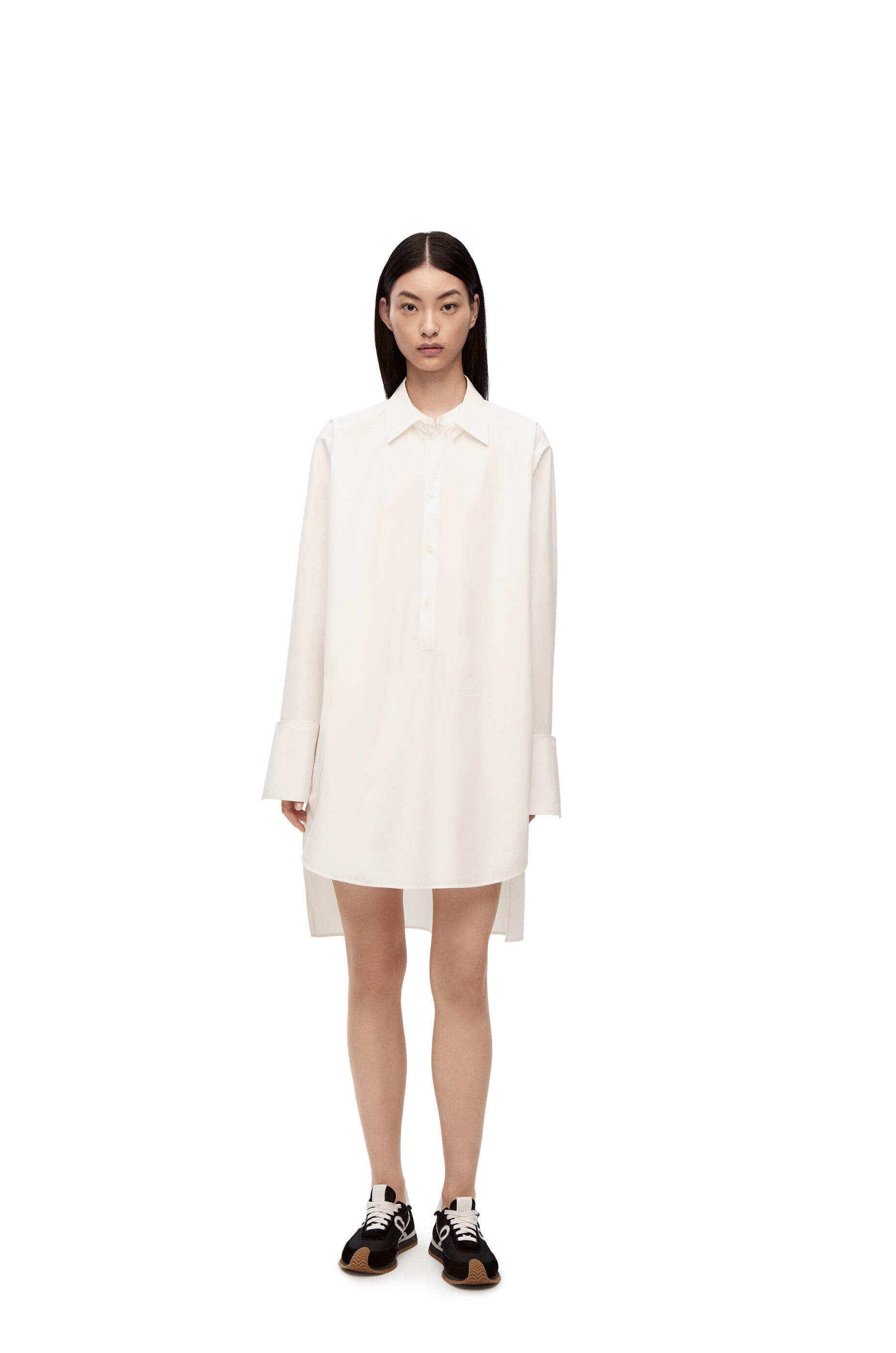 Deconstructed shirt dress in cotton - 3