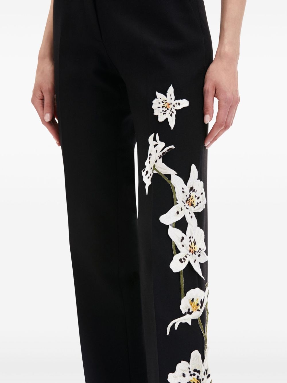 Watercolor Orchid trousers - 6