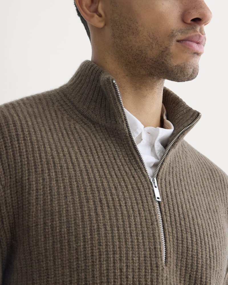 THE FELTED MERINO HALF-ZIP SWEATER 4