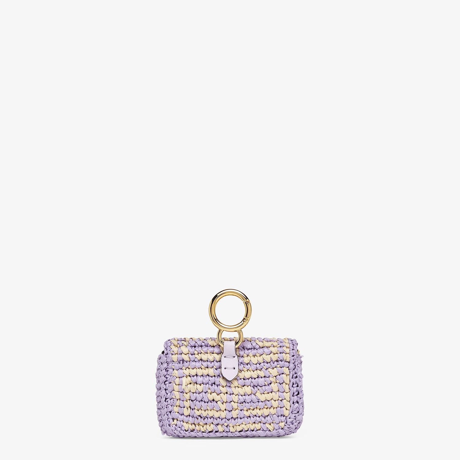 Lilac raffia charm - 4