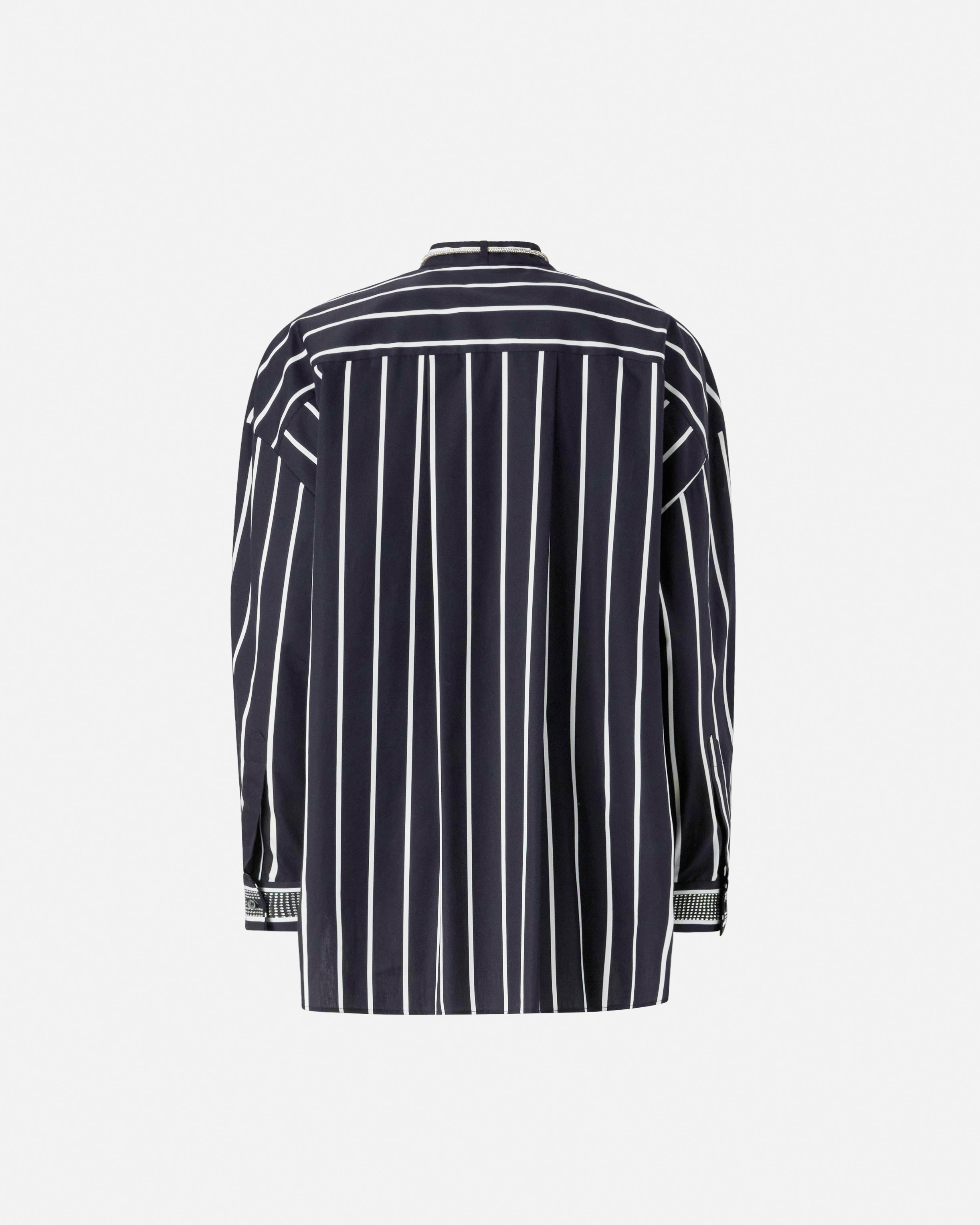 STRIPED SHIRT WITH SHINY LACES - 2