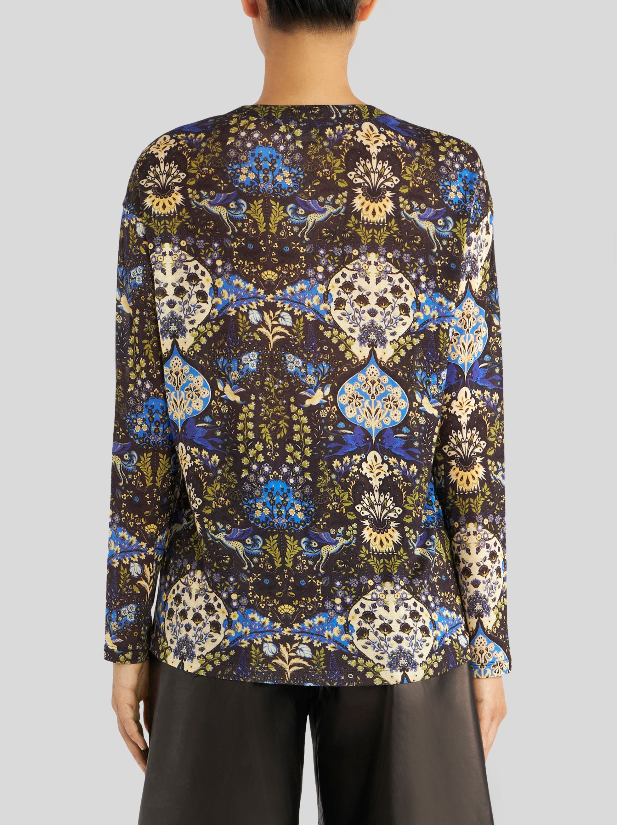 JERSEY JUMPER WITH ORNAMENTAL PRINT - 4