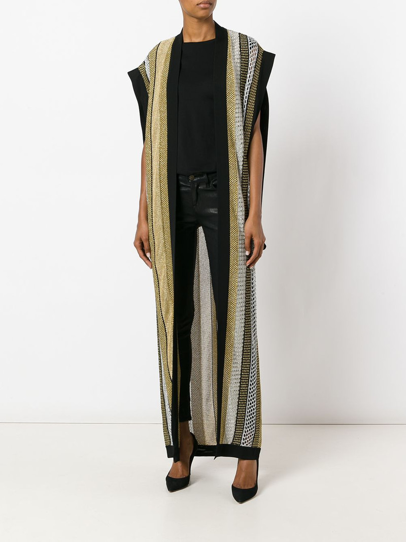 Balmain drop hole duster cradigan outlook