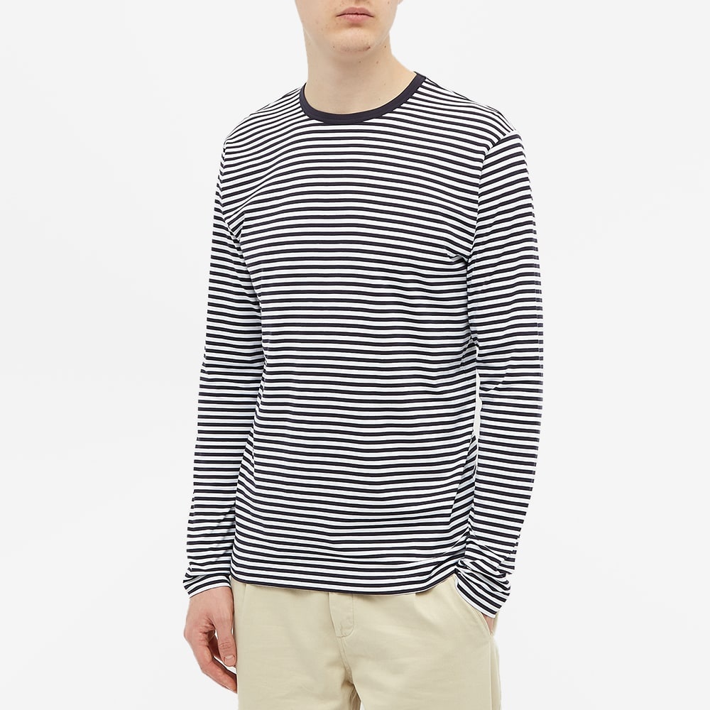 Sunspel Long Sleeve English Stripe Tee - 4