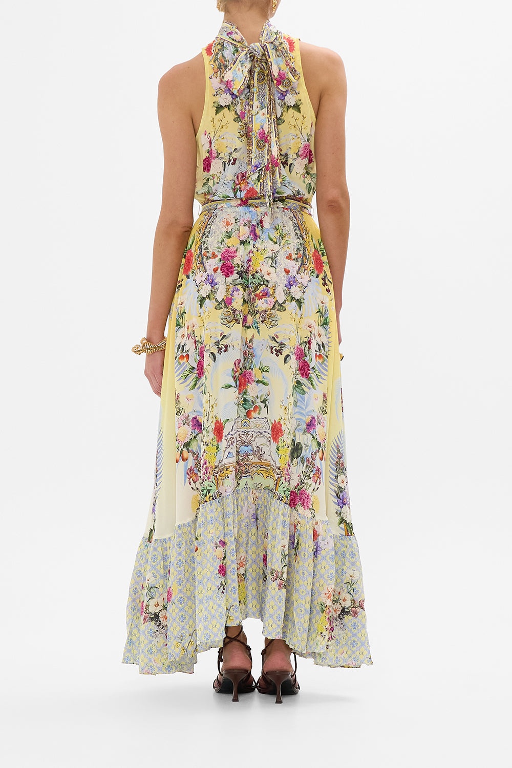 NECKTIE DRESS WITH ELASTICATED WAIST - 3
