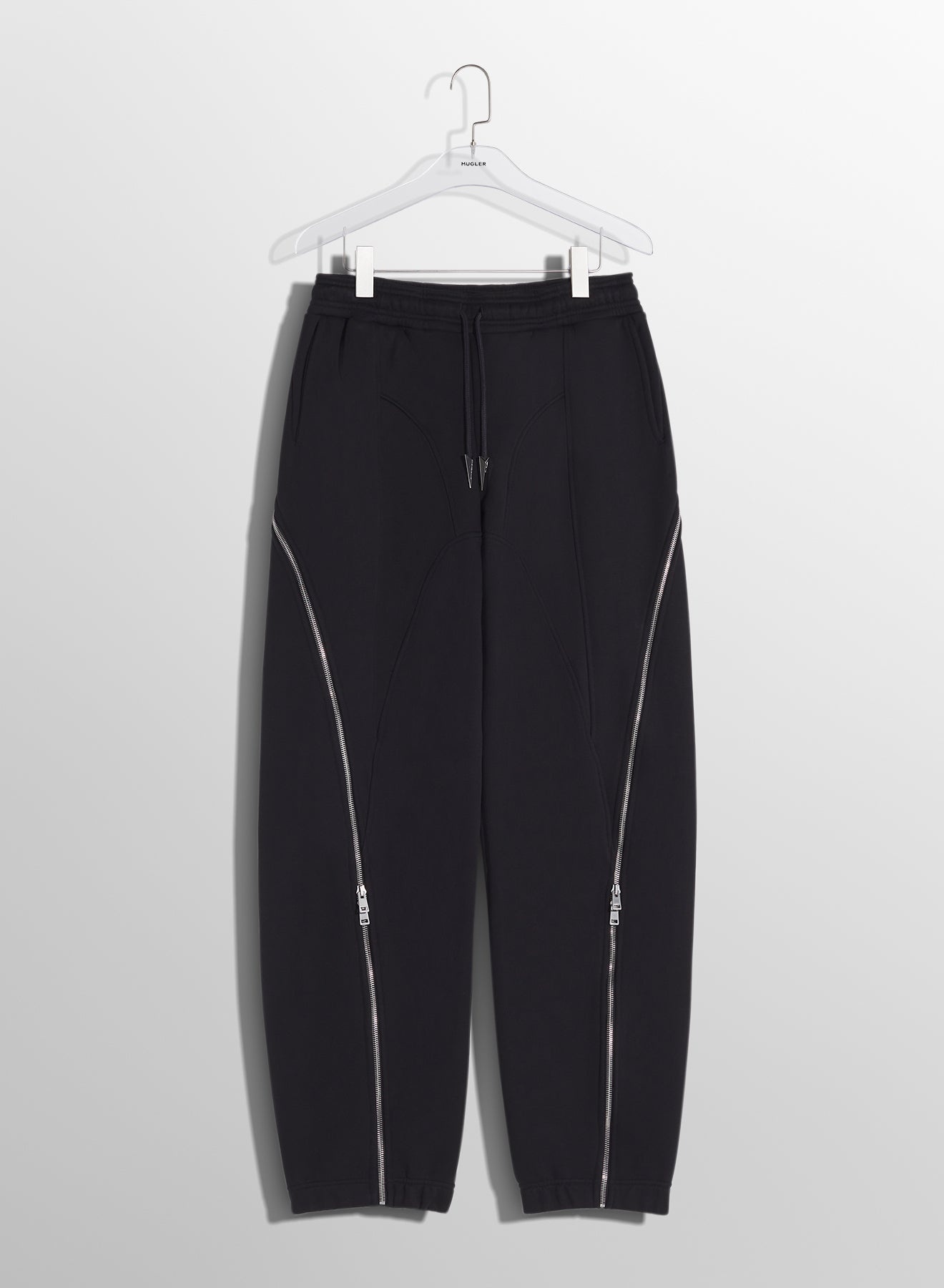 black light fleece zipped track pants - 6