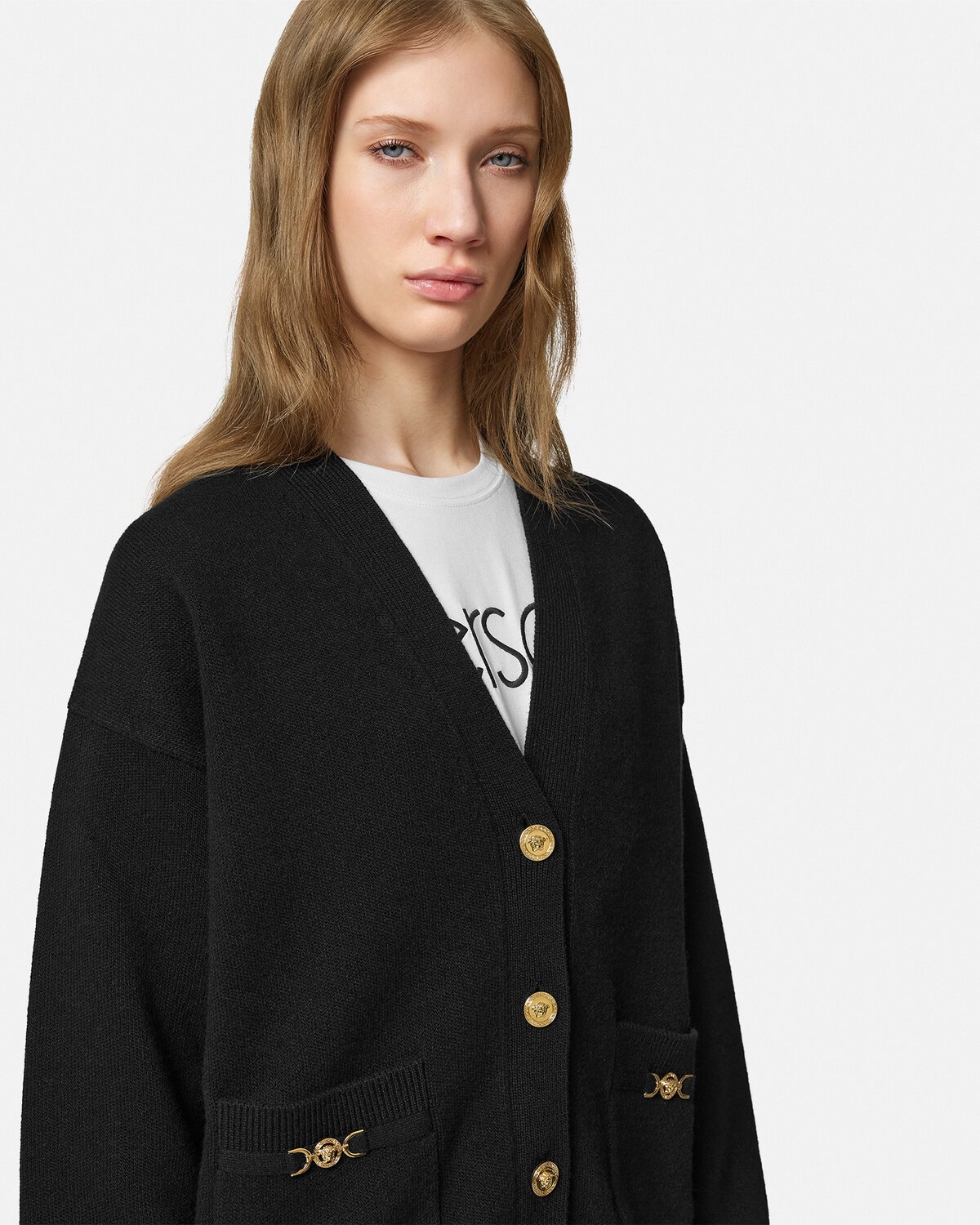 Cashmere-Blend Knit Boxy Cardigan - 3