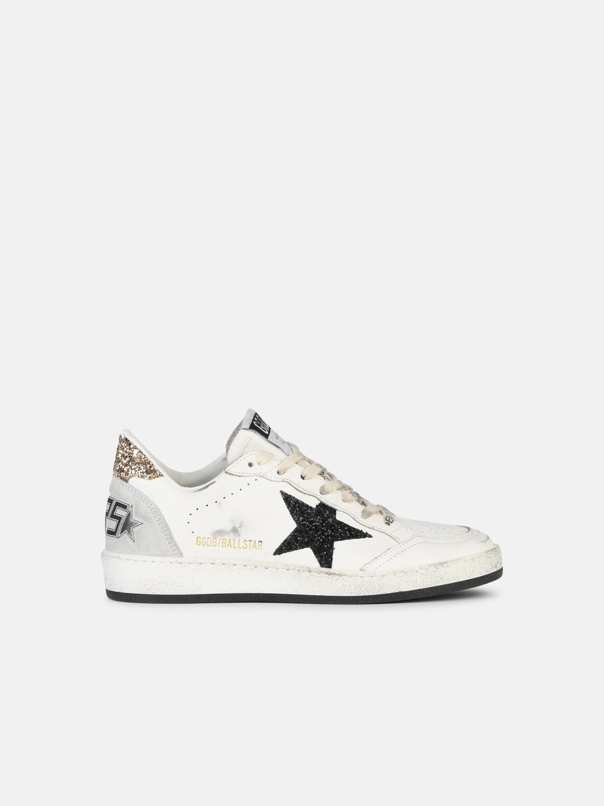 'BALL STAR' WHITE LEATHER SNEAKERS - 1