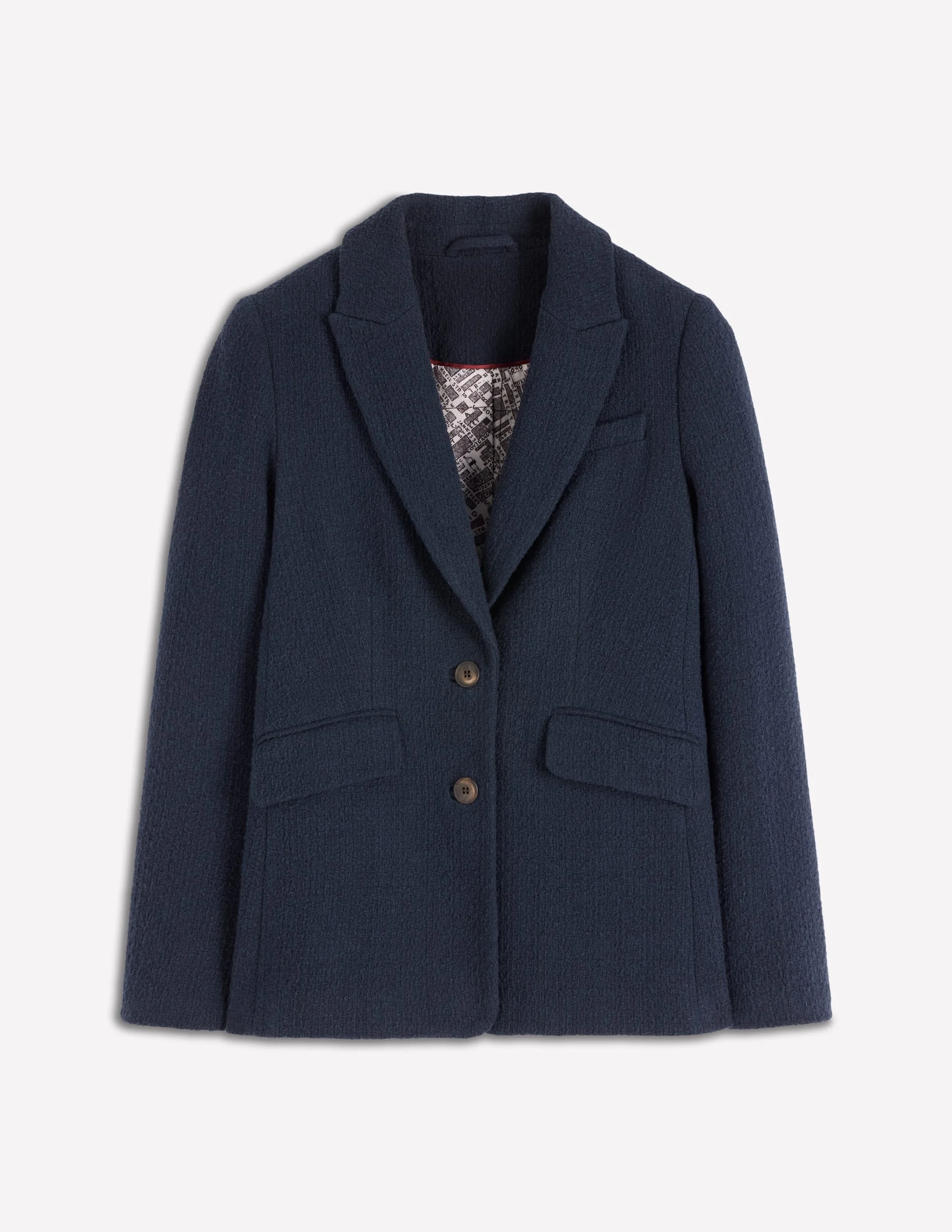 Stamford Texture Blazer-Navy Texture - 1
