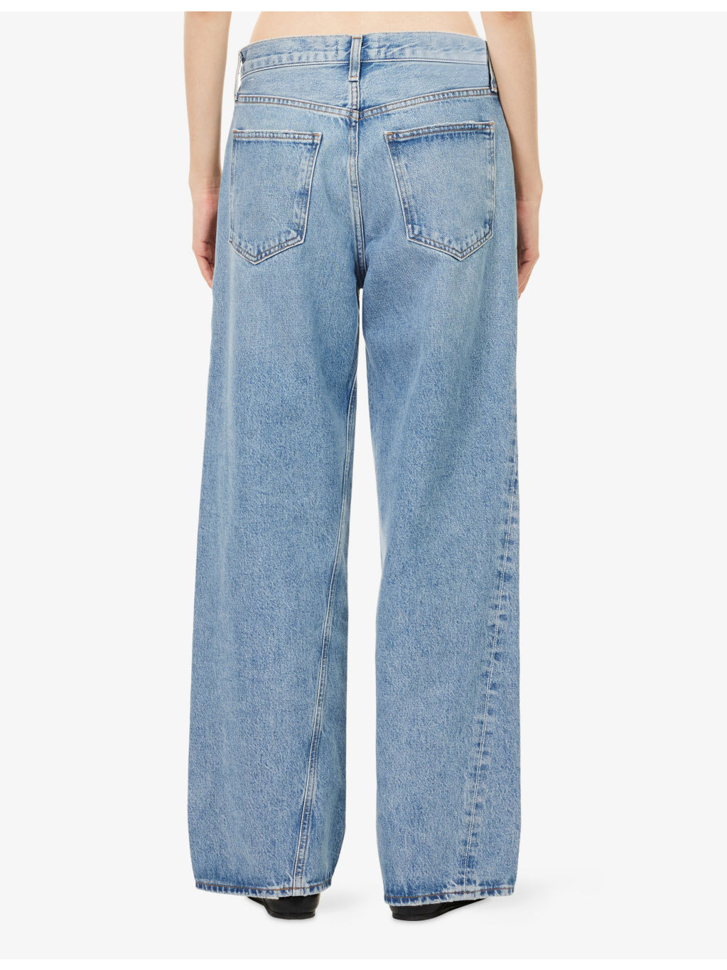 Twist Low Slung Baggy Denim Jeans - 4