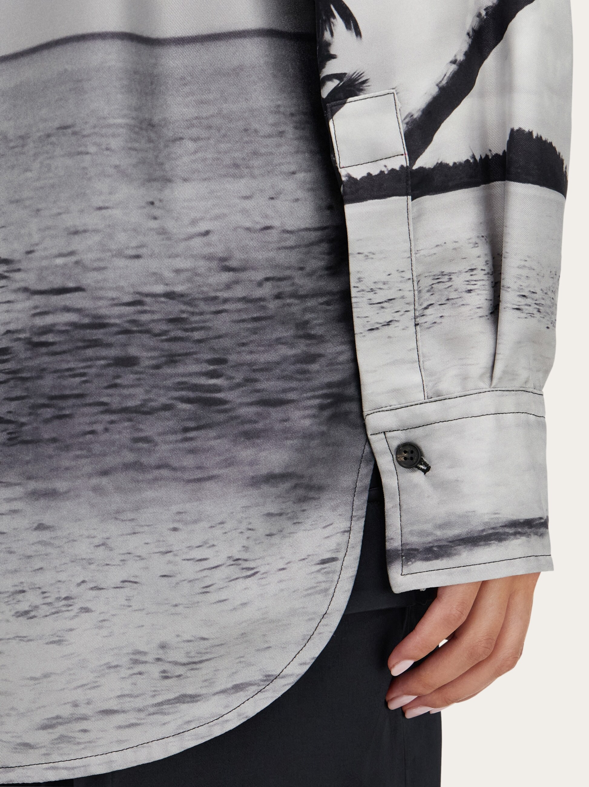 Oversize shirt with Trinidad print - 5