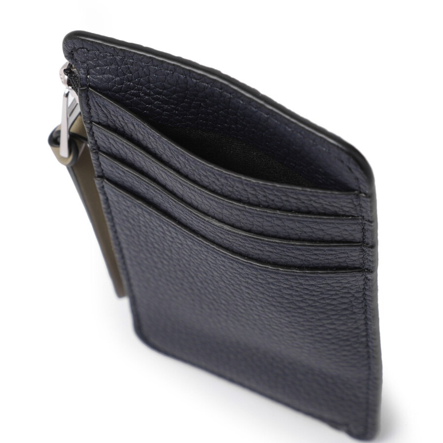 Loewe Coin Cardholder - Abyss Blue/Olive - 3
